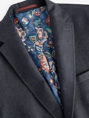 Navy Blue Signature Linen Blend Blazer - Image 5 of 8