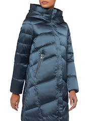 Geox Womens Blue Adrya Parka - Image 1 of 6