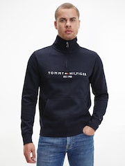Tommy Hilfiger Blue Logo Sweatshirt - Image 1 of 7