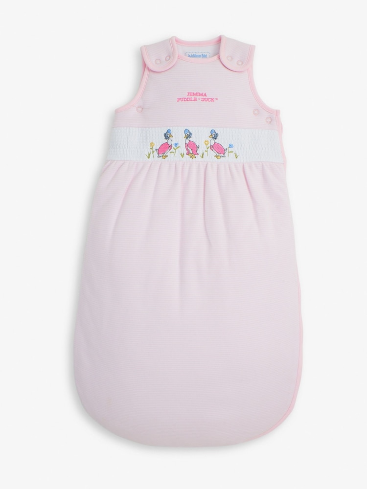 JoJo Maman Bébé Pink Jemima Puddle-Duck 2.5 Tog Baby Sleeping Bag - Image 2 of 2