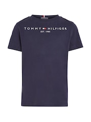 Tommy Hilfiger Blue Essential 100% Cotton T-Shirt - Image 1 of 5