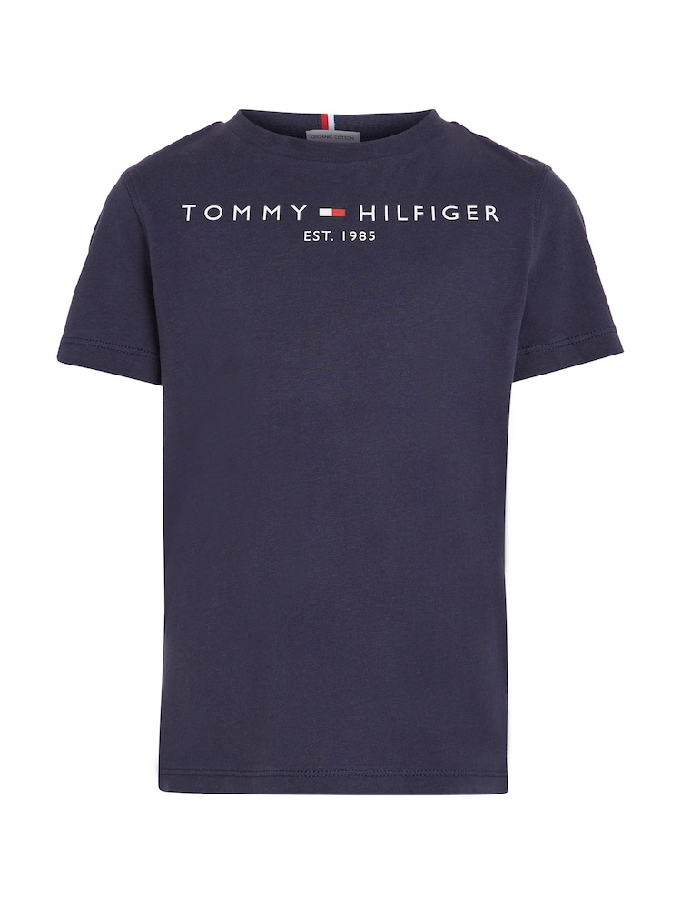 Tommy Hilfiger Blue Essential 100% Cotton T-Shirt - Image 1 of 5