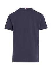 Tommy Hilfiger Blue Essential 100% Cotton T-Shirt - Image 4 of 5