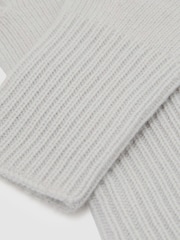 Reiss Grey Issie Wool-Blend Knitted Gloves with Cashmere - Image 3 of 3