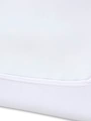 Clair De Lune White Travel 100% Cotton Fitted Sheet - Image 3 of 3