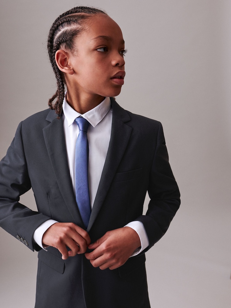 Navy Blue Skinny Fit Suit: Jacket (12mths-16yrs) - Image 1 of 9