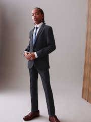 Navy Blue Skinny Fit Suit: Jacket (12mths-16yrs) - Image 2 of 9