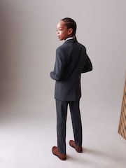 Navy Blue Skinny Fit Suit: Jacket (12mths-16yrs) - Image 3 of 9