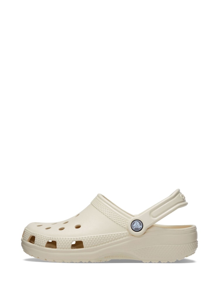 Crocs Pale Beige Adults Classic Clogs - Image 2 of 9 Crocs Pale Beige Adults Classic Clogs - Image 2 of 9