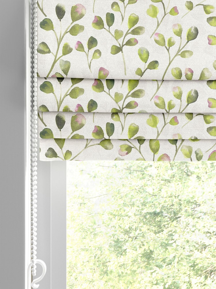 Lime Green April Made To Measure Roman 100% Cotton Blind - Image 2 of 6