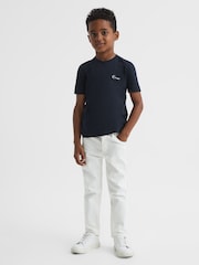 Reiss Todd Logo Camiseta bordada de algodón Jersey - Imagen 1 de 6