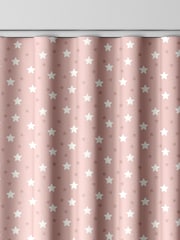 Blush Pink Kids Ditsy Stars Made To Measure 100% Cotton Curtains - Image 8 of 9