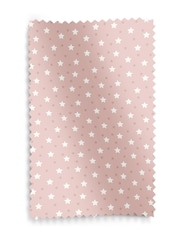 Blush Pink Kids Ditsy Stars Made To Measure 100% Cotton Curtains - Image 9 of 9