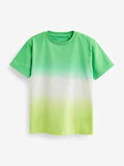 Zelena/modra - kratek rokav; s kratkimi rokavi Dip Dye majica 2 Pack (3-16let) - Slika 2 iz 4