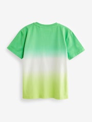 Zelena/modra - kratek rokav; s kratkimi rokavi Dip Dye majica 2 Pack (3-16let) - Slika 4 iz 4
