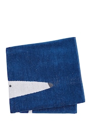 Scion Blue Mr Fox 100% Cotton Towel - Image 3 of 3