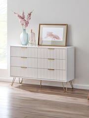 Julian Bowen White Murano 6 Drawer Chest - Image 1 of 5