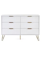 Julian Bowen White Murano 6 Drawer Chest - Image 4 of 5