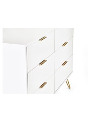Julian Bowen White Murano 6 Drawer Chest - Image 5 of 5