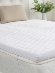 Slumberdown White Airstream Breathable 4cm Mattress Topper - Image 1 of 6