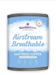 Slumberdown White Airstream Breathable 4cm Mattress Topper - Image 2 of 6