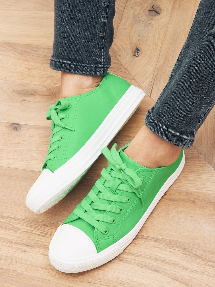 Green Wide Fit Forever Comfort® Baseball Trainers - Image 2 of 5