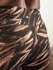 Zebra Print Next Active Sports Tummy Control High Waisted Full Length Sculpting Leggings - Image 4 of 6