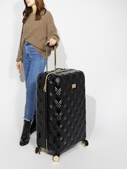 Dune London Black Medium Orchester 77cm Suitcase - Image 1 of 6