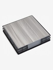 Set of 4 Grey Square Bronx Placemats - Image 1 of 4