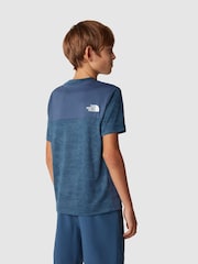 Синий - Футболка для мальчиков с короткими рукавами The North Face Mountain Athletics - Image 2 of 8