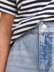 Anise Blue Bleach Wash Girlfriend Jeans - Image 4 of 4