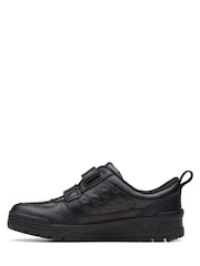 Clarks Black Multi Fit Leather Dino Print Shoes - Image 2 of 7