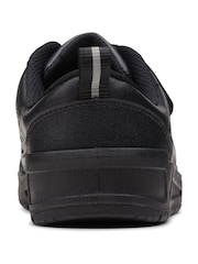 Clarks Black Multi Fit Leather Dino Print Shoes - Image 6 of 7