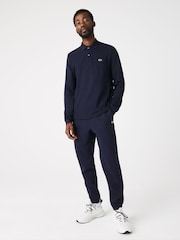 Lacoste Navy Long Sleeve 100% Cotton Polo Shirt - Image 1 of 5