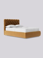Swoon Easy Velvet Biscuit Natural Burbage Divan Bed - Image 3 of 8