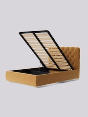 Swoon Easy Velvet Biscuit Natural Burbage Divan Bed - Image 6 of 8