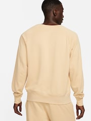 Nike Brown Air French Terry Crew Sweatshirt - Image 2 of 7
