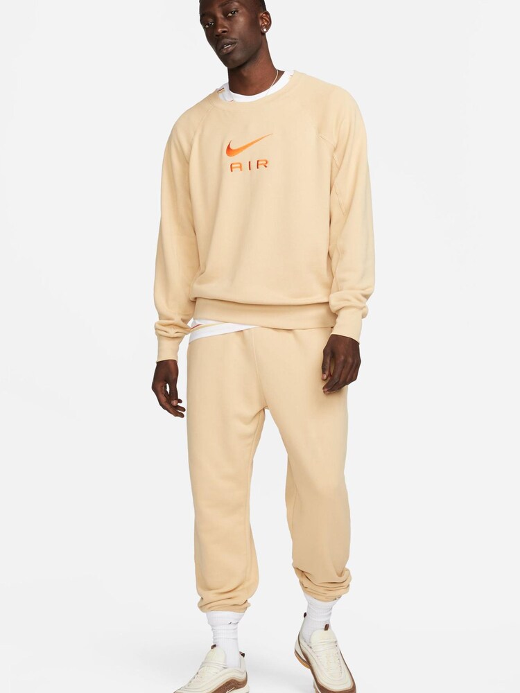 Nike Brown Air French Terry Crew Sweatshirt - Image 3 of 7