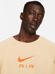 Nike Brown Air French Terry Crew Sweatshirt - Image 4 of 7