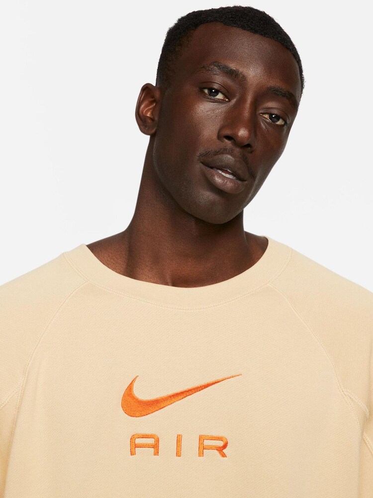 Nike Brown Air French Terry Crew Sweatshirt - Image 4 of 7