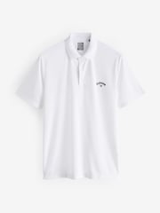Callaway Apparel White Left Chest Logo Tournament Polo Shirt - Image 3 of 5