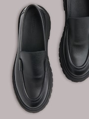 Whistles Black Aerton Chunky Loafers - Image 2 of 4