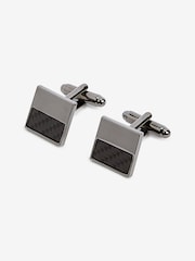 Gun Metal Carbon Cufflinks - Image 1 of 3