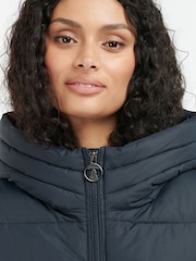 Barbour® Navy Blue Coastal Saunton Quilted Padded Jacket - Image 3 of 6