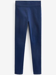 Dark Blue Pull-On Denim Leggings - Image 5 of 5