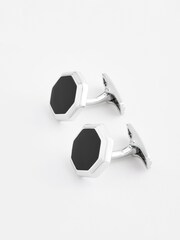 Black Octagon Cufflinks - Image 1 of 3