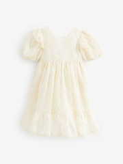 Laura Ashley Ecru Embroidered Bridesmaid Dress - Image 5 of 7