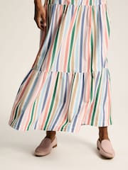 Joules Cynthia Stripe Tiered Co-ord Skirt - Image 3 of 8
