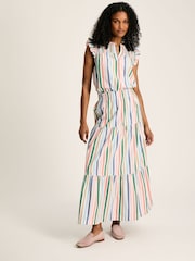 Joules Cynthia Stripe Tiered Co-ord Skirt - Image 4 of 8