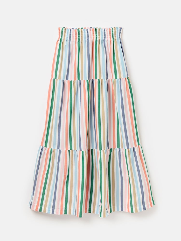 Joules Cynthia Stripe Tiered Co-ord Skirt - Image 8 of 8